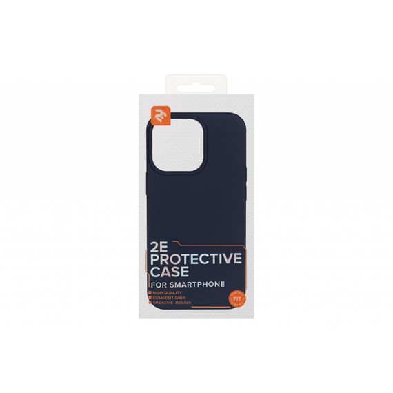 Чохол до мобільного телефона 2E Basic Apple iPhone 13 Pro, Liquid Silicone, Midnight Blue (2E-IPH-13PR-OCLS-MB) | Зображення 1