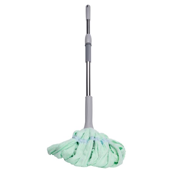 Швабра телескопічна для миття підлоги універсальна мотузкова швабра з самовіджимом для прибирання М'ятний HP-35015-13M | Зображення 2