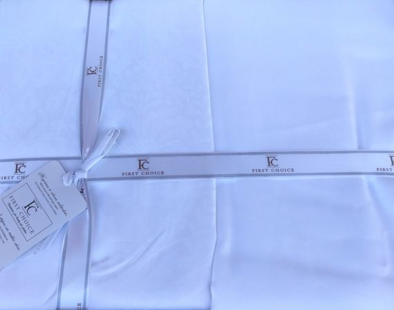 Постельное белье First Choice Jacquard Satin 200х220 см Misra White | Зображення 2