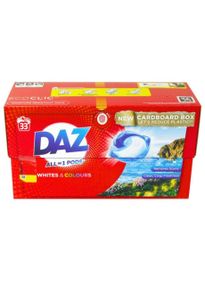 Універсальні капсули для прання DAZ All in 1 Pods Whites&Colours 33 шт
