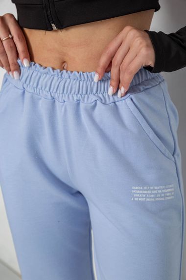Спортивные штаны женские, цвет голубой, 238R5052 | Зображення 4