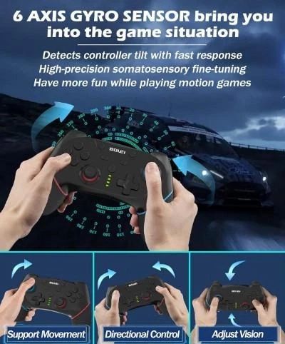 Джойстик, Геймпад для Nintendo Switch BOLEi Verbesserte Wireless Controller | Зображення 1