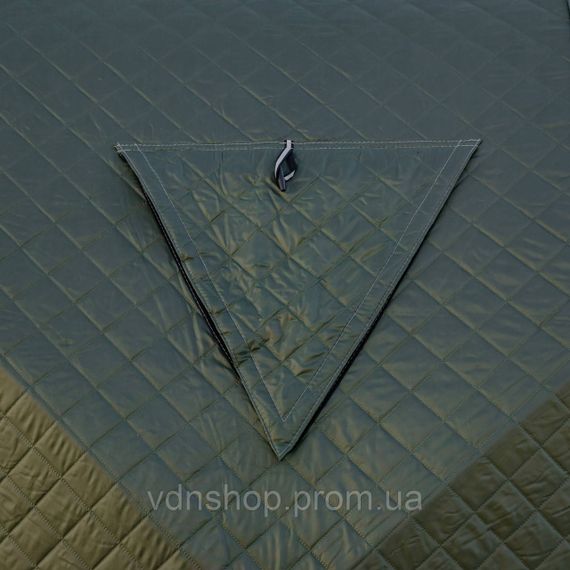 Намет зимовий утеплений "куб" 230*230*210 см для рибалки туризму кемпінгу та подорожей Хакі LU-BD21 | Зображення 5