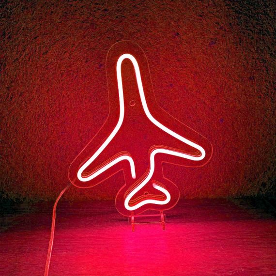 Неоновий світильник Літак 250х300 acr-n000089 | Зображення 3
