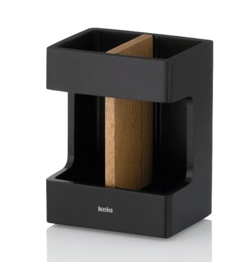 Склянка для зубних щіток Kela Сube 23688 8.5х6.5х11.5 см чорний