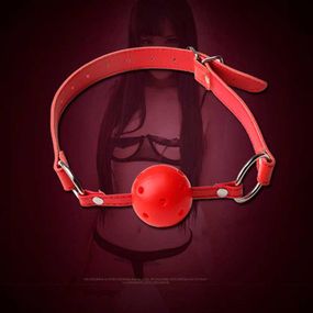 БДСМ Кляп у рота "Mouth ball" червоний