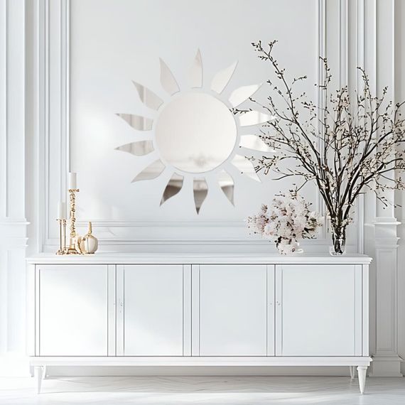 Дзеркальний декор акриловий самоклеючий срібло,15шт (D) SW-00002501 | Зображення 5