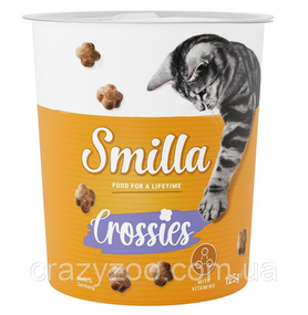 Лакомство для котов Smilla Crossies с мясом птицы 125 г 015395