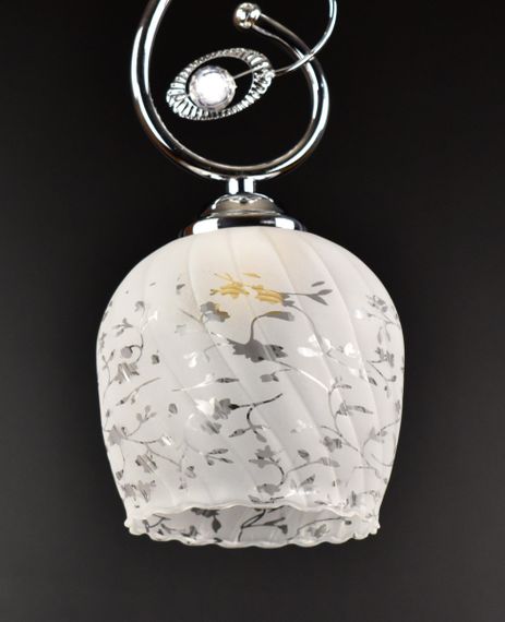 Люстра стельова на 1 лампочку 25343 Хром 33х15х15 см. | Зображення 1