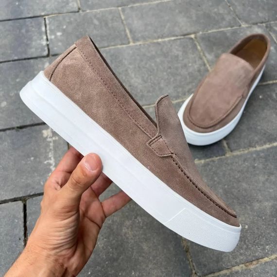 Чоловічі бежеві замшеві лофери 41 розмір | Зображення 6