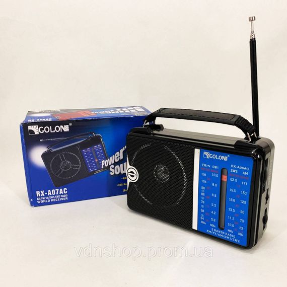 Аналоговый радиоприемник с хорошим звуком GOLON, Радиоприемник от 220 ретро AM FM YM-37 | Зображення 3