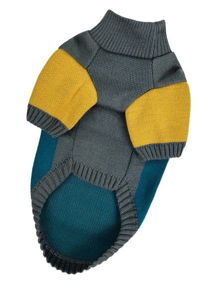 Светр для котiв в'язаний CAT зелено сірий SC-10 | Зображення 3