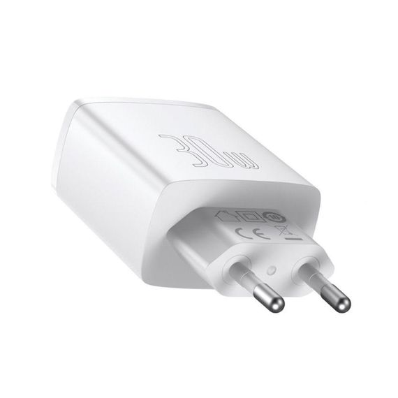МЗП Baseus Compact Quick Charger 30W QC+ PD (1Type-C + 2USB) | Зображення 7