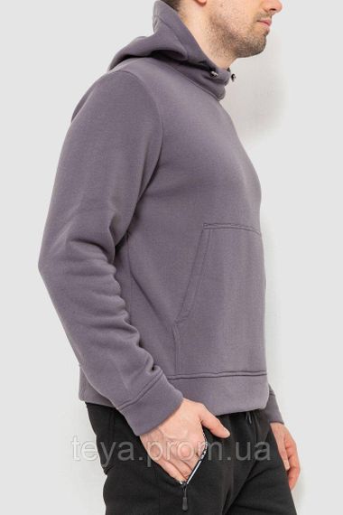 Худі чоловіче на флісі з капюшоном, колір сірий, розмір XXL FA_008409 | Зображення 2