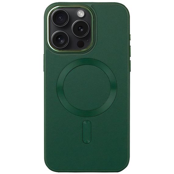 Шкіряний чохол Bonbon Leather Metal Style with MagSafe для Apple iPhone 15 Pro Max (6.7")
