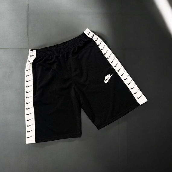 Чоловічі шорти Nike чорні (лампас)