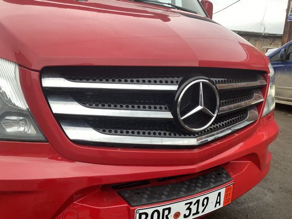 Накладки на решетку (2013-2024, нерж.) Carmos - Турецкая сталь для Mercedes Sprinter | Зображення 5