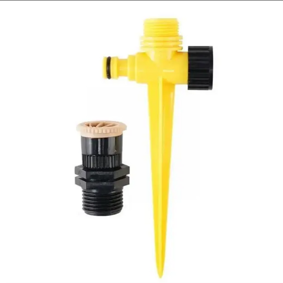 Садовий спринклер з обертанням на 360 градусів, система поливання, насадка-розпилювач на шланг для поливання | Зображення 1