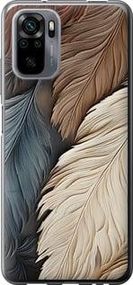 Чехол на Xiaomi Redmi Note 10 Листья в стиле бохо из пластика FCh_096621