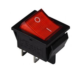 Переключатель KCD2-201N R/B 220V 1 клавиша красная с подсветкой Ny95500770