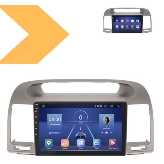Автомагнітола Toyota Camry V30 2006-2007 9 Android 10.1 4/32 XPRO чорний (MER-14127_5649)