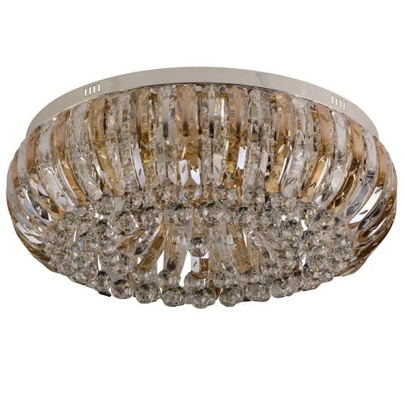 Люстра торт потолочная с подсветкой LED E14 40W CH (BCL-385S/12)