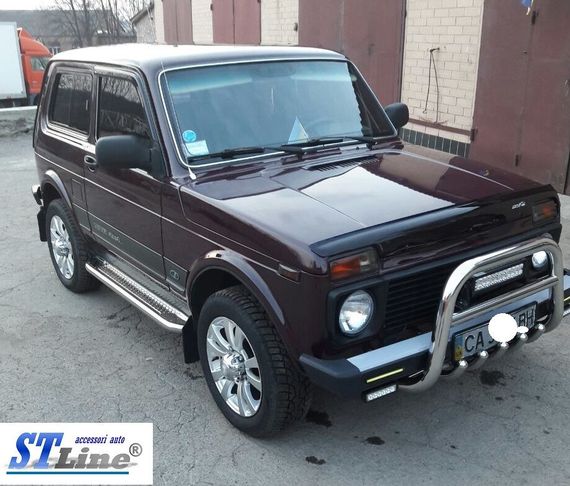Кенгурятник QT006 (нерж.) для Lada Niva та Urban | Зображення 1