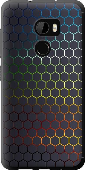 Чехол на HTC One X10 Переливающиеся соты "498u-995-17620"