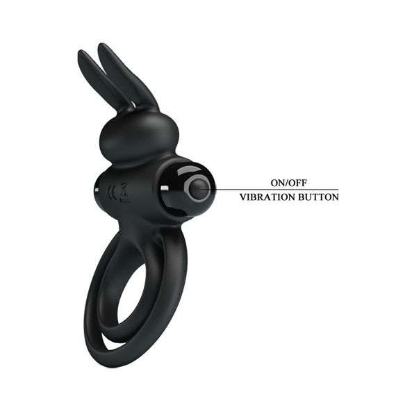 Ерекційне кільце - Pretty Love Vibrant Penis Ring III Black Sex Aura | Зображення 3