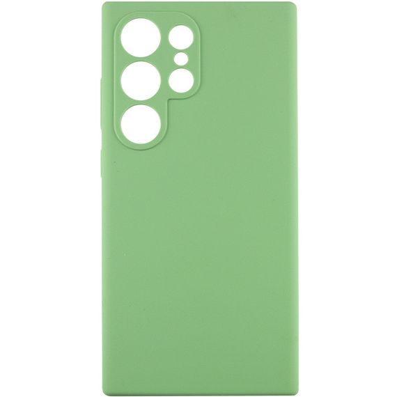 Чехол Silicone Cover Lakshmi Full Camera (AAA) для Samsung Galaxy S24 Ultra Мятный / Mint