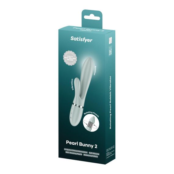 Вибратор-кролик Satisfyer Pearl Bunny 2 Greygreen Sex Aura | Зображення 6
