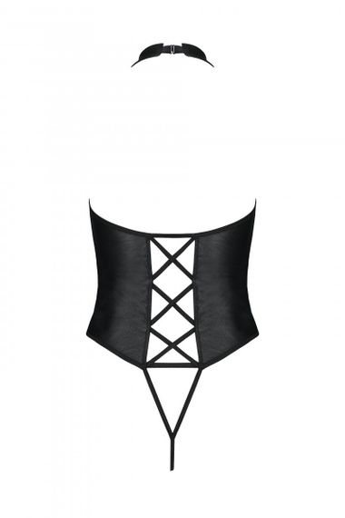 Боди c открытым доступом Passion Nancy Body Черный 2XL/3XL | Зображення 3