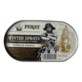 Шпроты в масле Pirat Winter Sprats, 170г ж/б
