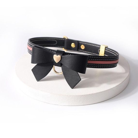 Поводок LOCKINK SEVANDA Love Heart Butterfly Leather Collar Set - Black sexstyle | Зображення 3