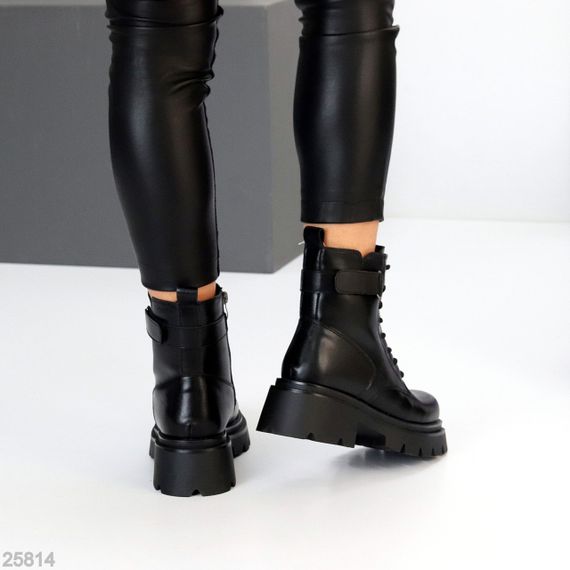 Круті зимові шкіряні берці натуральна шкіра на тракторній підошві | Зображення 9