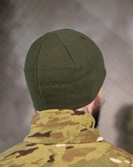 Флісова шапка Герб олива ВТ7659 | Зображення 2