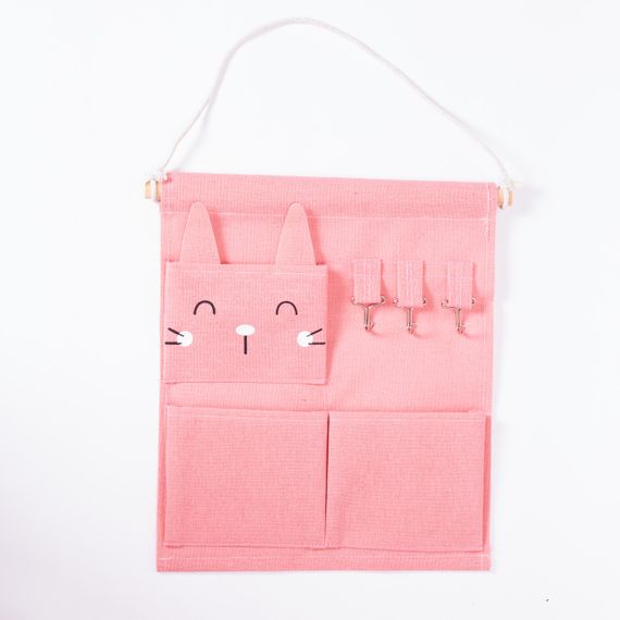 Підвісний органайзер на 3 відділення 28×33 (см) Рожевий HP-41-12P