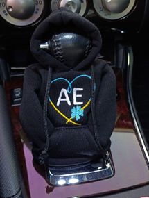 Чехол кофта Худи аксессуар на КПП Car Hoodie АЕ днепропетровская область черный подарок автомобилисту 10070