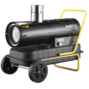 Теплова дизельна гармата Neo Tools 20 кВт, площа обігріву 200 кв.м., підлогова, чорна (90-086)