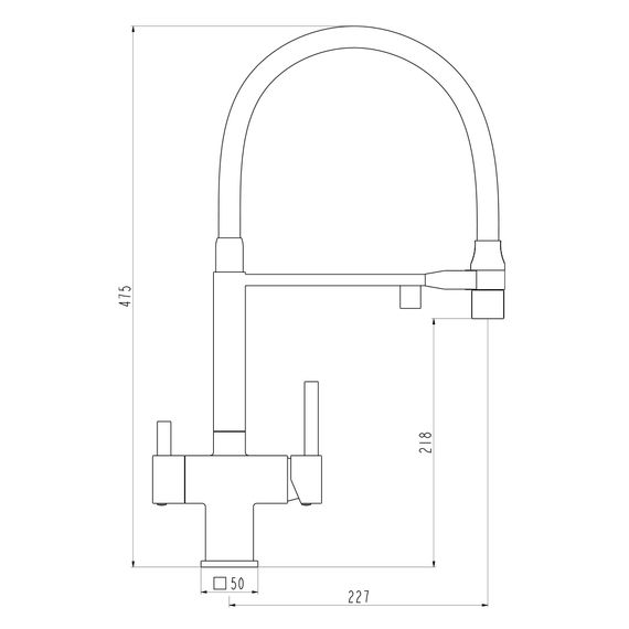 Змішувач для кухні Gappo під осмос G4395-56 | Зображення 1