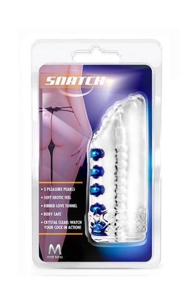 Мастурбатор нереалістичний Blush M For Men з кульками, прозорий Sex Aura