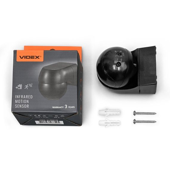 Датчик руху та освітленості VIDEX VL-SPW11B 220V 800W IP44 інфрачервоний чорний | Зображення 7
