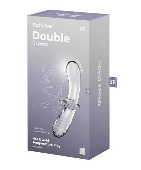 Фалоімітатор - Satisfyer Double Crystal Transparent Sex Aura | Зображення 3