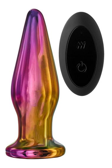 Анальна пробка з вібрацією скляна конусна Dream Toys GLAMOUR GLASS Sex Aura