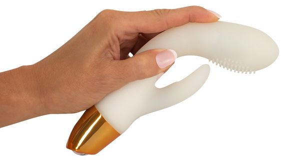 Светящийся вибратор в темноте Glow in the dark Rabbit 10 режимов вибрации Sex Aura | Зображення 9
