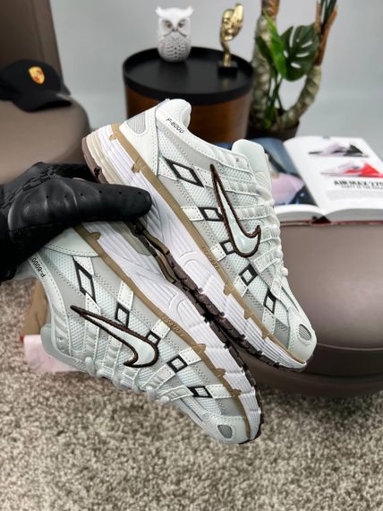 Кросівки  P-6000 W White Black Brown , текстиль , В'єтнам | Зображення 6