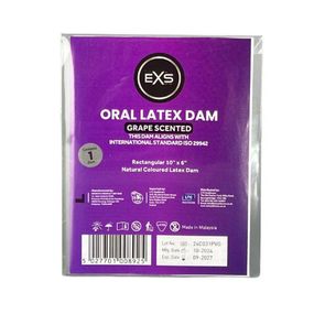 Латексна серветка для орального сексу - EXS Oral Latex Dam Grape Scented Sex Aura