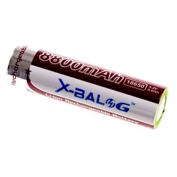 Акумулятор, 1шт Li-Ion 18650 X-Balog, 8800 mAh 4,2В / Акумуляторна літій-іонна батарейка