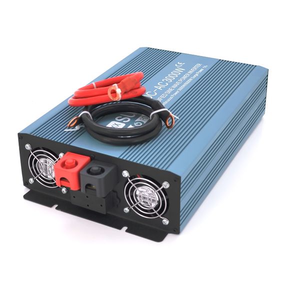 Інвертор напруги Mexxsun MXS-3000, 24V/220V, 3000W з правільною синусоїдою, 2 Shuko, клемні дроти, Q2 | Зображення 1