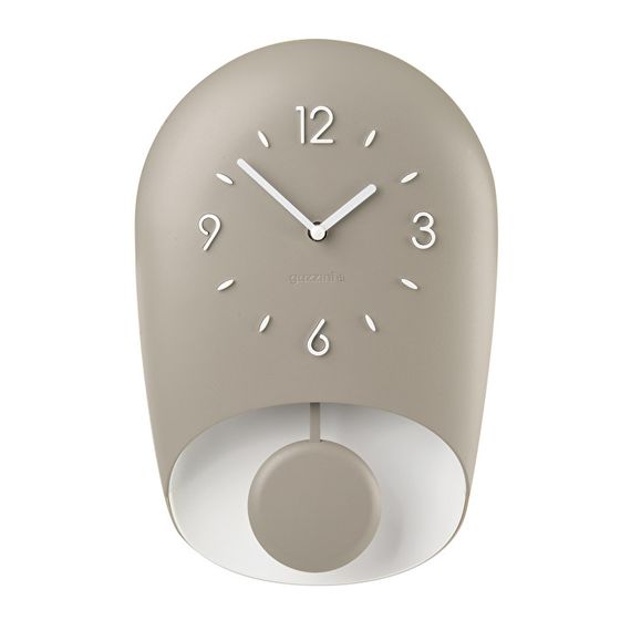 Часы настенные с маятником Guzzini Home 168604158 22х8х33 см серые